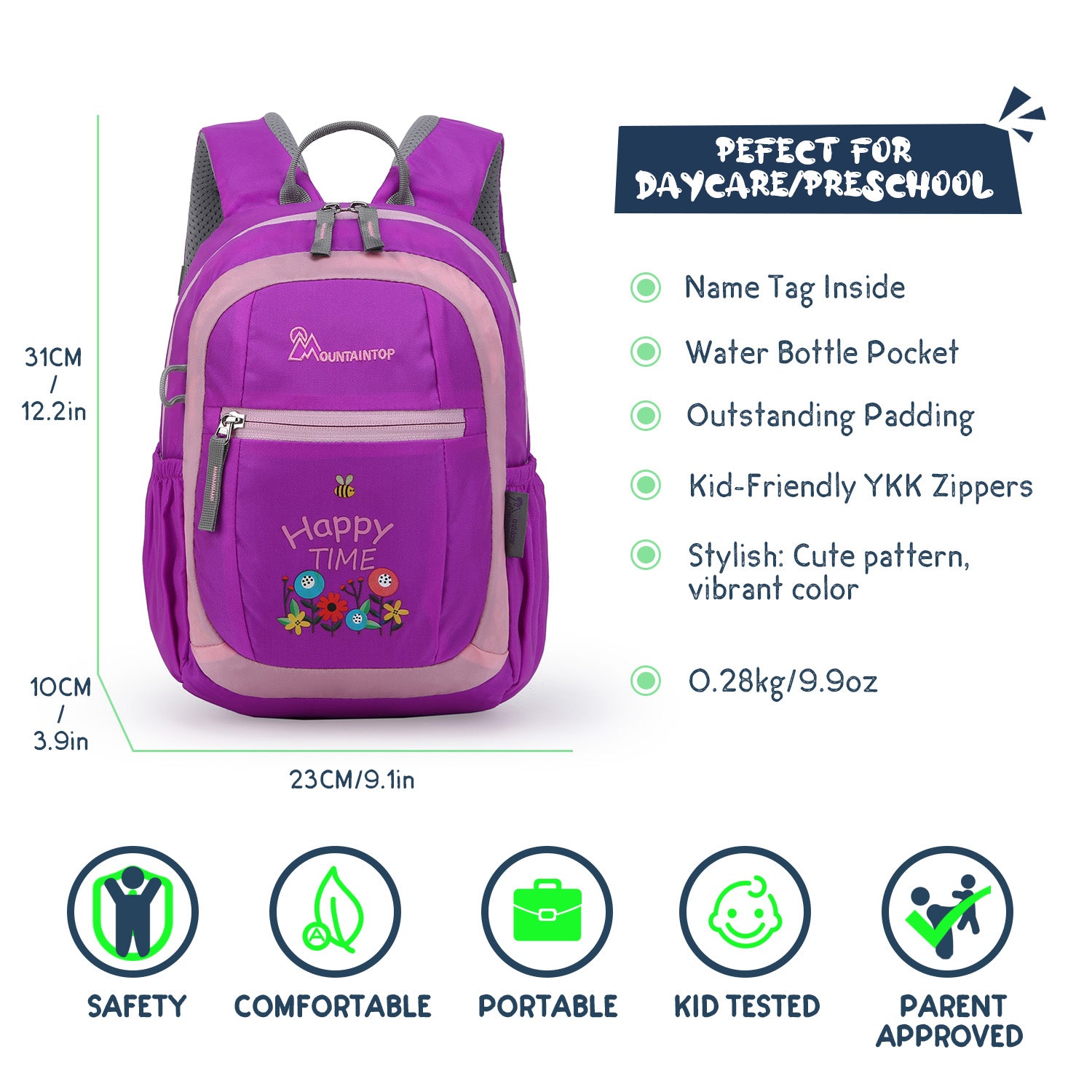 Kid Backpack Dimensions,Preschool Kindergarten Bag