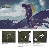 YKK Buckles,Compression Straps,hiking gear for men