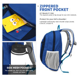 Zippered Front Pocket,Cartoon backpack