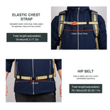 Elastic chest strap,Hip belt
